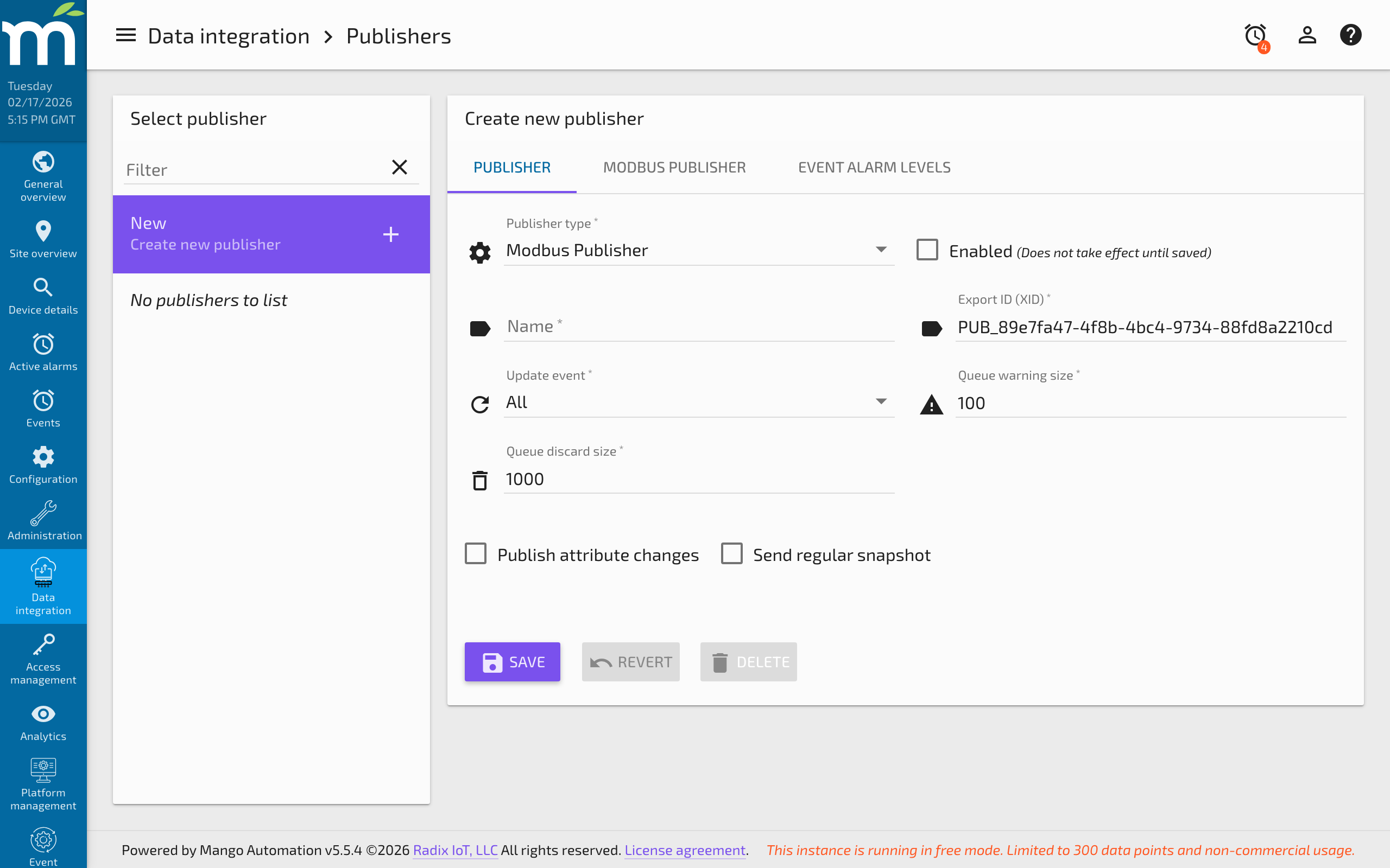 Slack Message event handler configuration showing bot token and channel fields